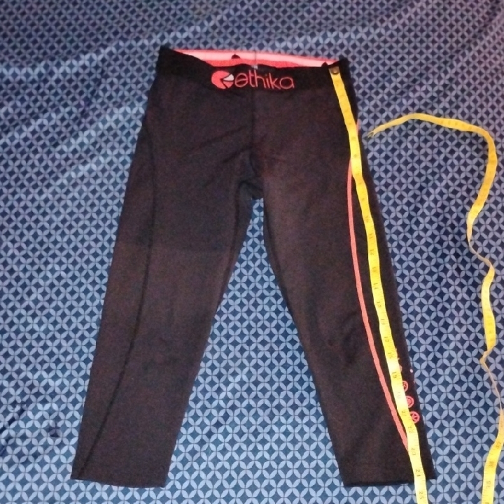 Ethika Black and Pink Kids Leggings
